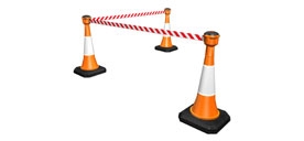 Conetoppers with retractable belt