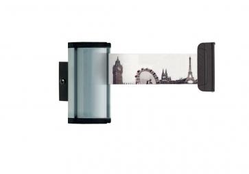 Beltrac Wall Mount Beltimprint - Wall mounted belt barrier with custom print (2.3-22m)