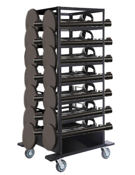 Flexibarrier Belt Barrier Set -Basic 300- with trolley (18pcs)