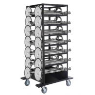 Flexibarrier Belt Barrier Set -Basic 300- with trolley (18pcs)