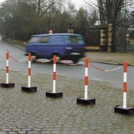 Barrier chain of steel, galvanized (15m, various colors)