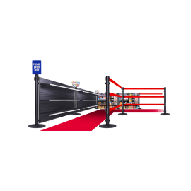 Flexibarrier Queue Merchandising Panel system