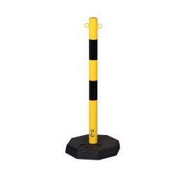 Flexibarrier Post & Chain Barrier Kit with trolley (Black/Yellow)