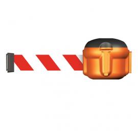 Barrier system -Skipper Mini- retractable belt length 9 m, red white
