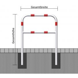 Hoops of Steel Tube Ø 60 mm, with Crossbar