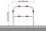 Hoops of steel tube Ø 60 mm, with crossbar